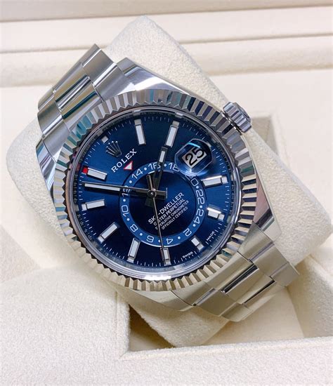 sky dweller rolex blue face|Rolex Sky-Dweller price chart.